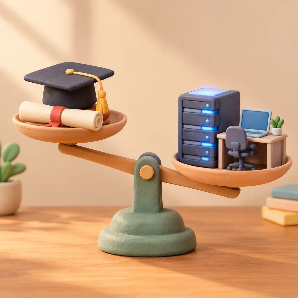 用算力配额与工程工位,重新度量传统大学文凭的价值(示意图)
