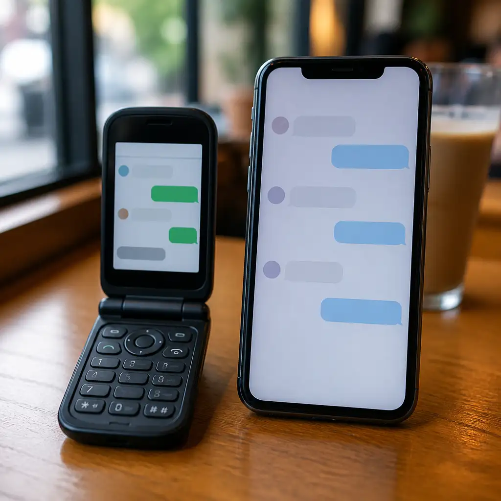 Dumb Co的翻盖机能同步iMessage，官网却只敢承诺四个功能