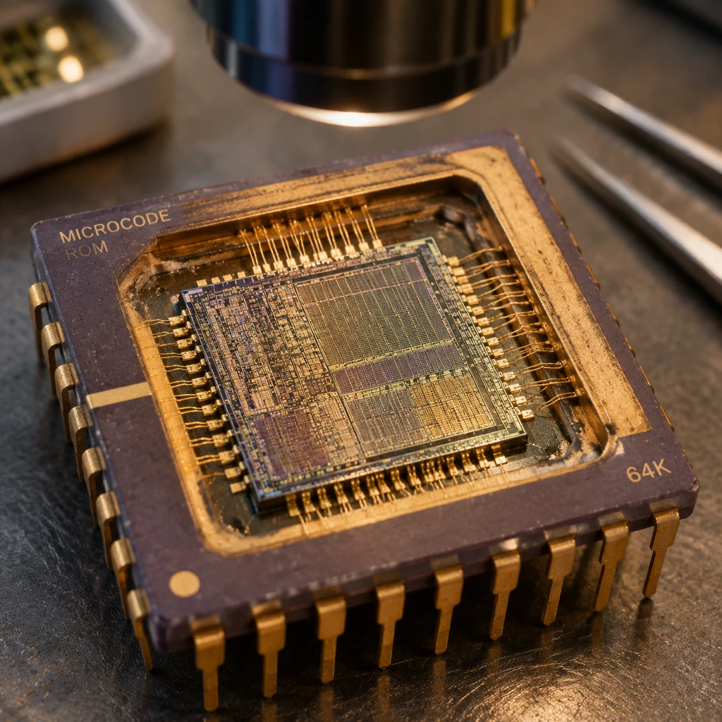 凿开Intel 8087协处理器：显微镜下拆解百倍浮点加速与微码秘密