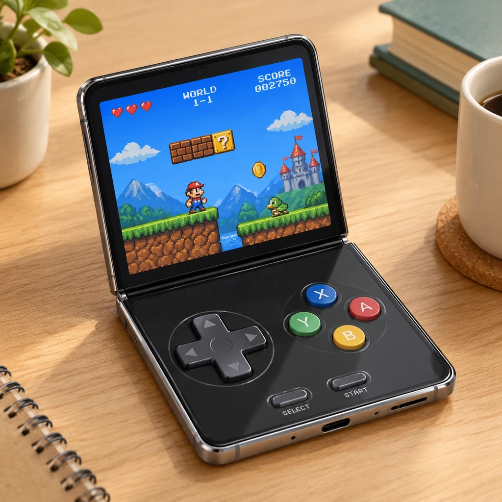 Delta 2.0 适配 iPhone Duo：用 1999 美元折叠旗舰复刻双屏掌机