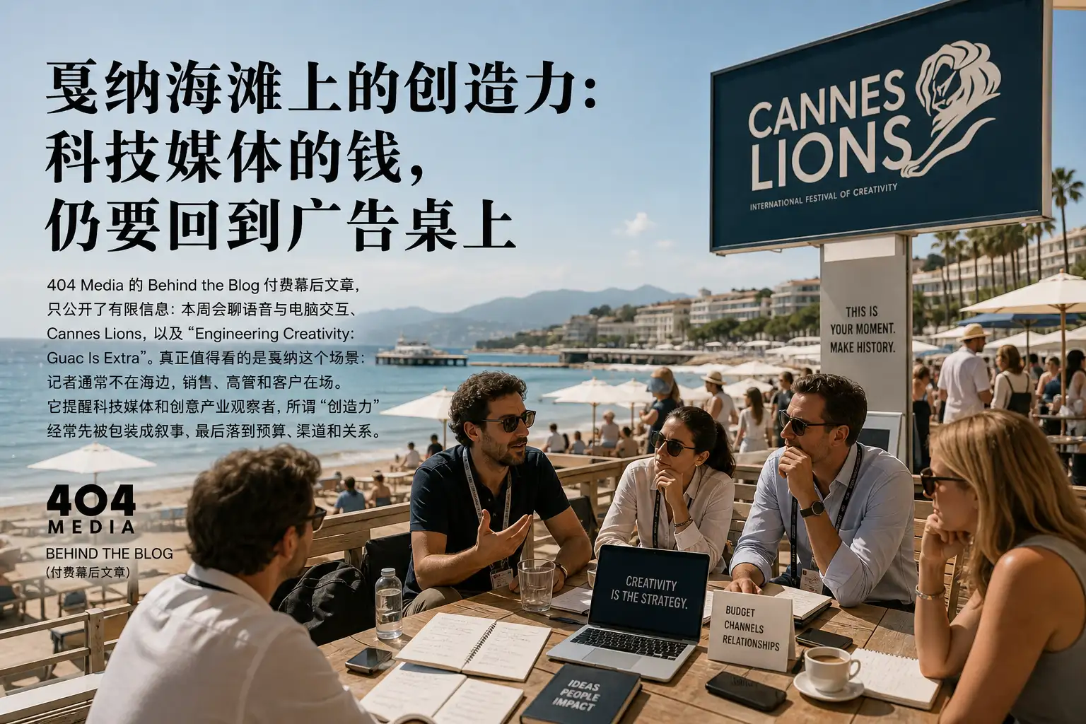 戛纳海滩上的创造力：科技媒体的钱，仍要回到广告桌上
