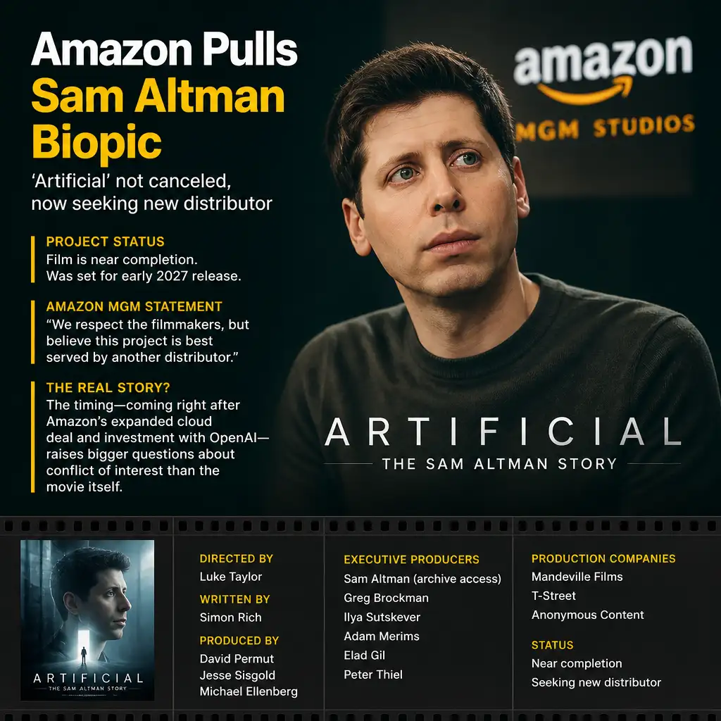 Amazon撤下奥特曼传记片：电影没取消，麻烦在发行名单上