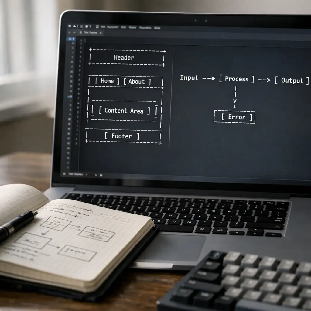 纯文本绘图回潮：Mockdown、Wiretext、Monodraw 不是怀旧，是工具减负
