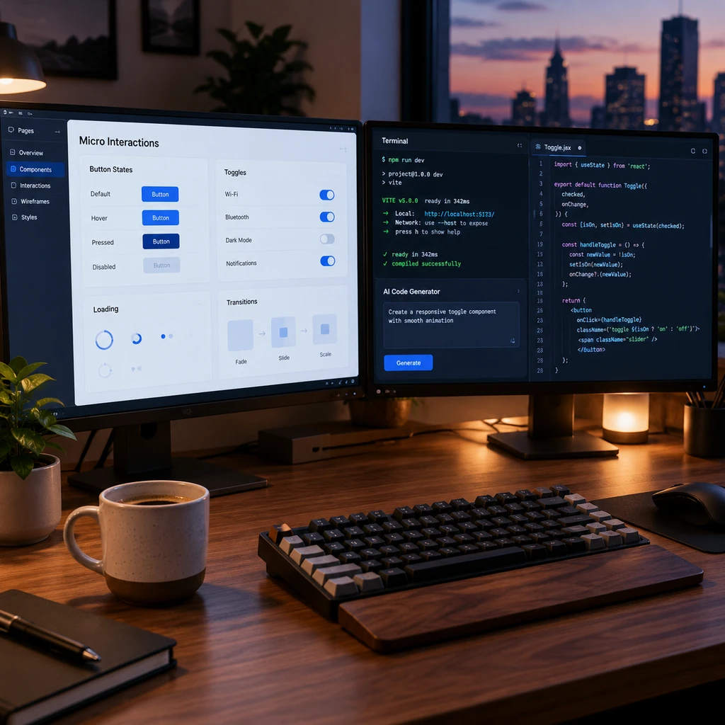 TypeUI 上线 113 个微交互组件，将 AI 动效提示词标价每月 30 美元