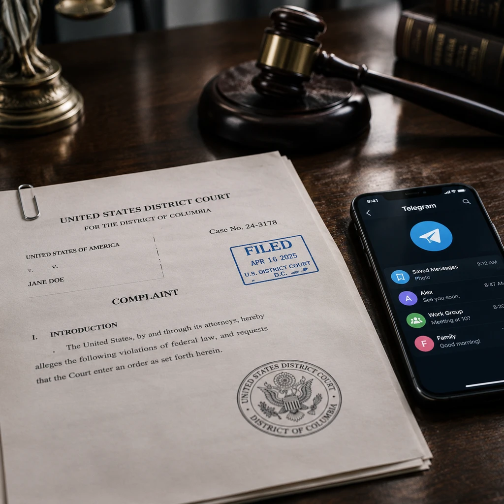 Telegram 秘密协查函曝光：2,253 个账号与一条暗道邮箱