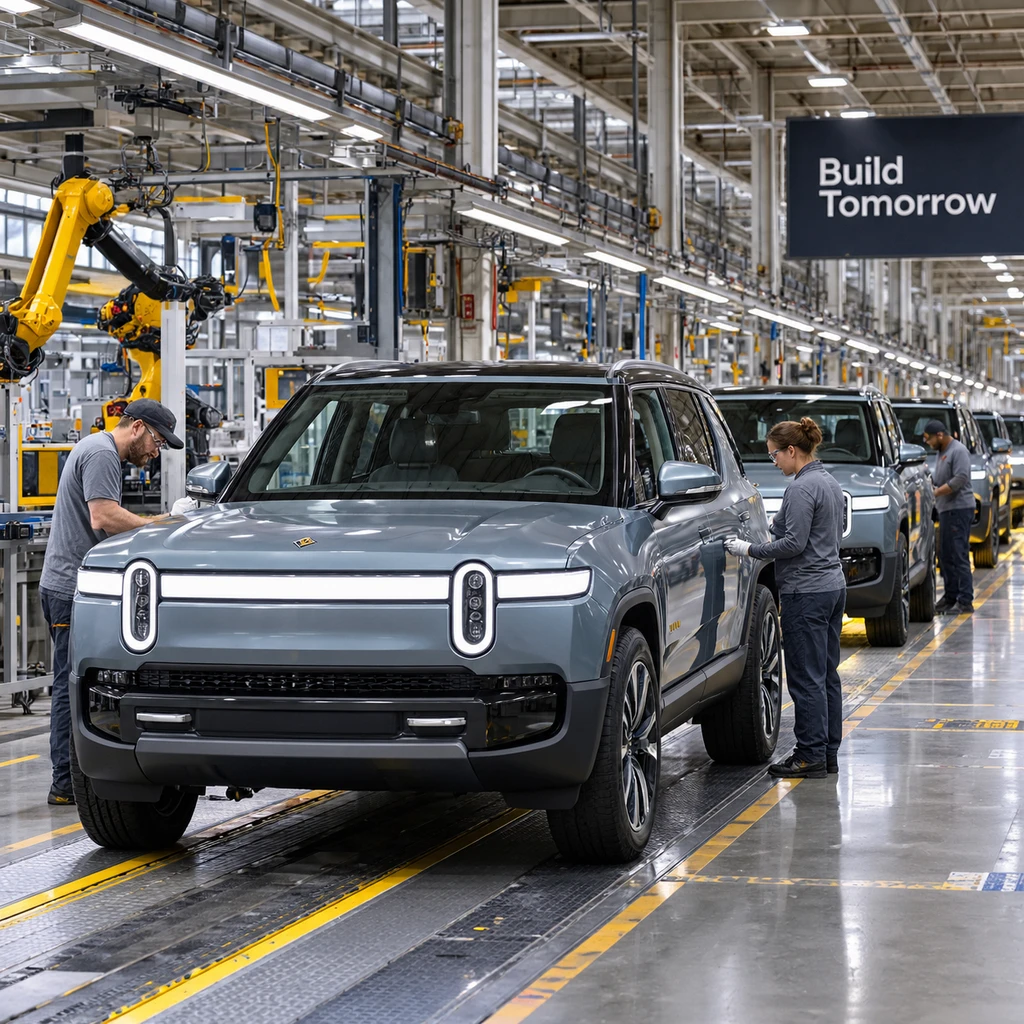 Rivian R2登顶销冠难掩造车亏8000万，5.8万美元顶配与大众输血撑起财报