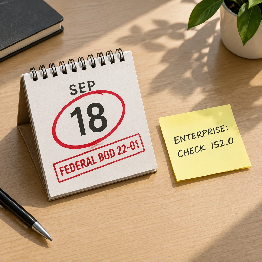 9月18日处置红线仅约束联邦机构，企业需自主排查(示意图)