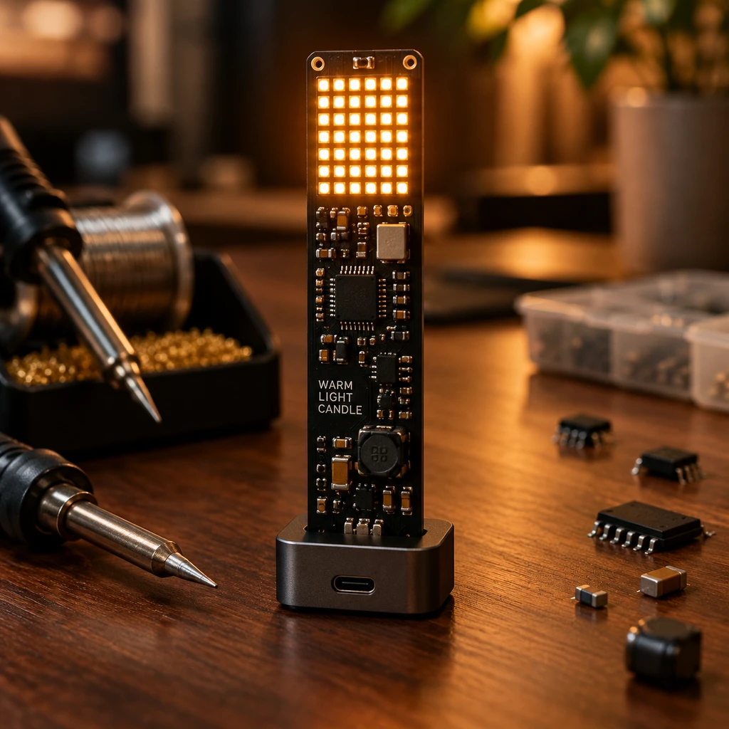 Arduboy 推出 149 美元 Digital Candle,用 3545 参数 AI 模拟烛火