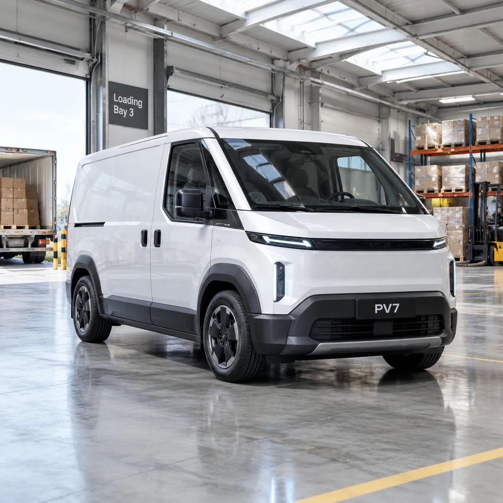 Kia PV7 搭载 800V 快充与 96.2kWh 电池,却撞上商用车载重死锁