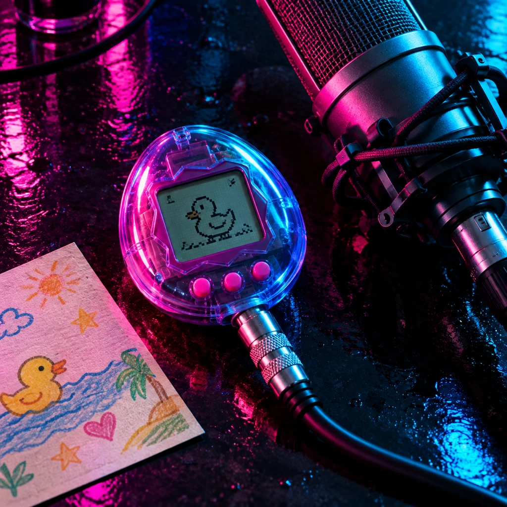 披着复古像素宠物外衣的成人语音日记应用(示意图)