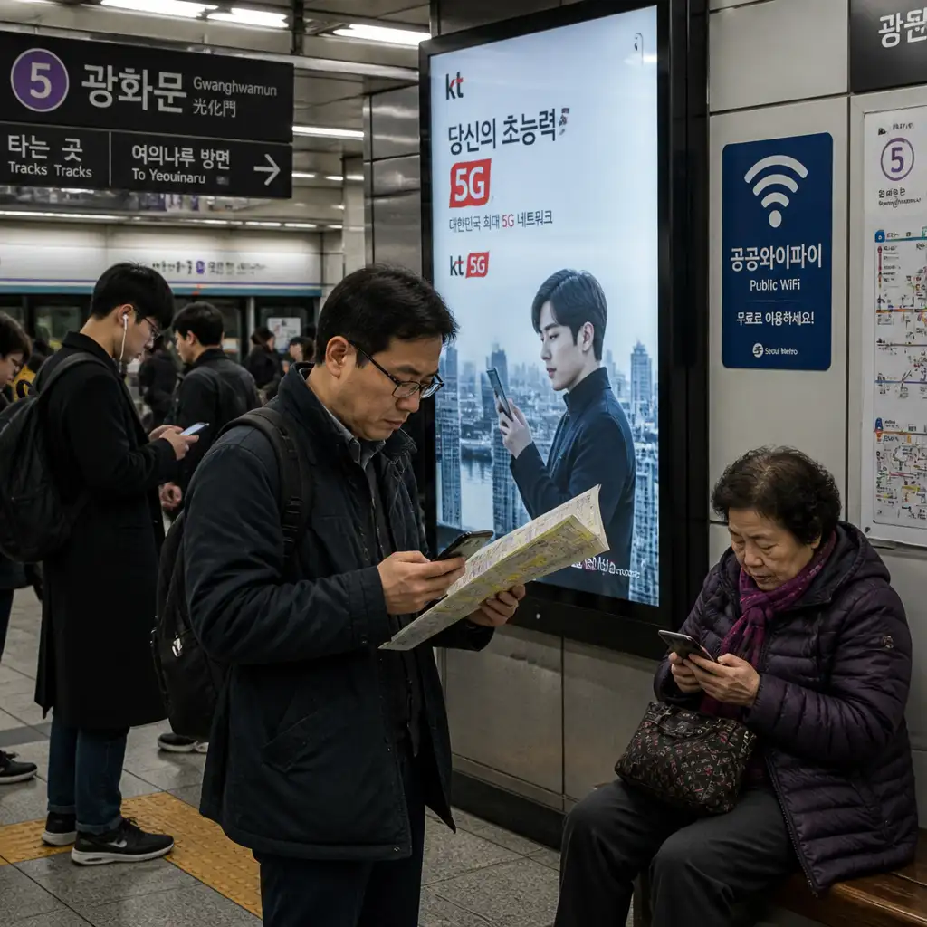 韩国把“断网焦虑”变成公共服务：流量用完后，人人还能保底上网