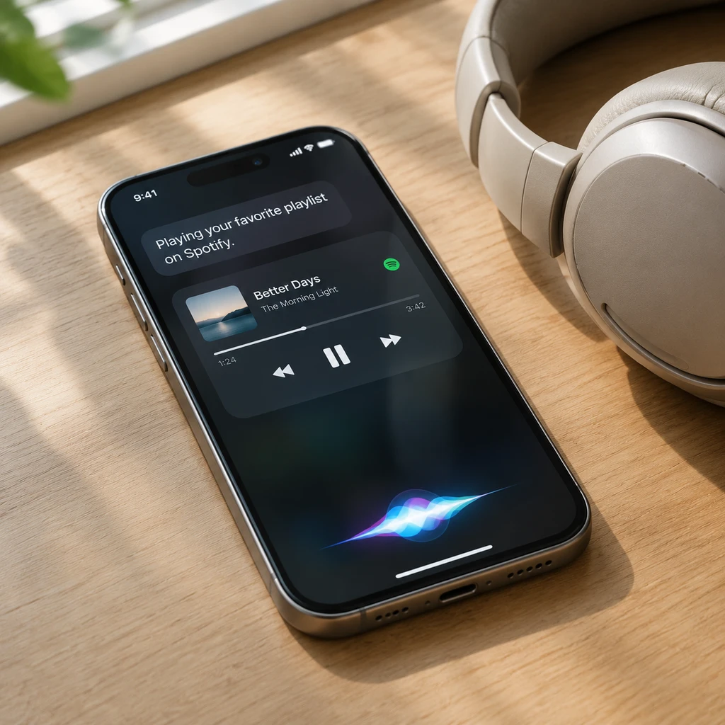 Spotify用户在iOS 27上免说指令，但苹果仍拒绝交出默认播放器