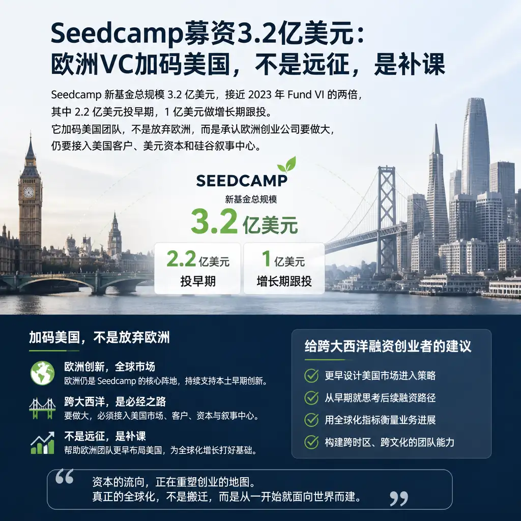 Seedcamp募资3.2亿美元：欧洲VC加码美国，不是远征，是补课