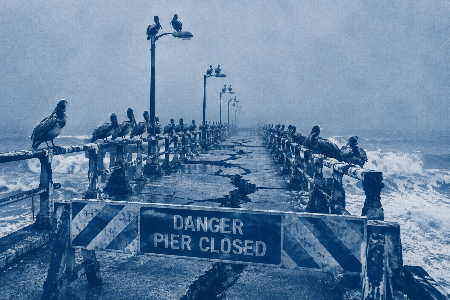 Pacifica Pier 关停触发两级紧急状态：海鸟占领危桥背后的加州海岸线危机