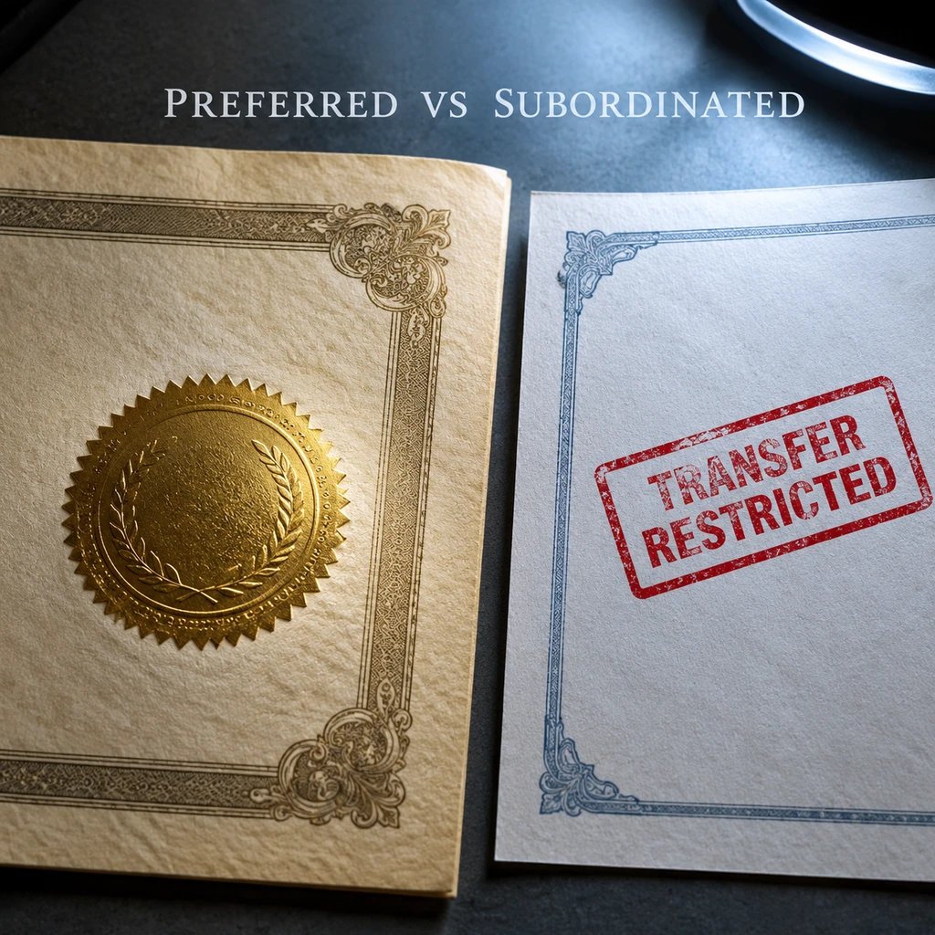 二级流转的老股多属普通股劣后资产,且面临严格转让限制