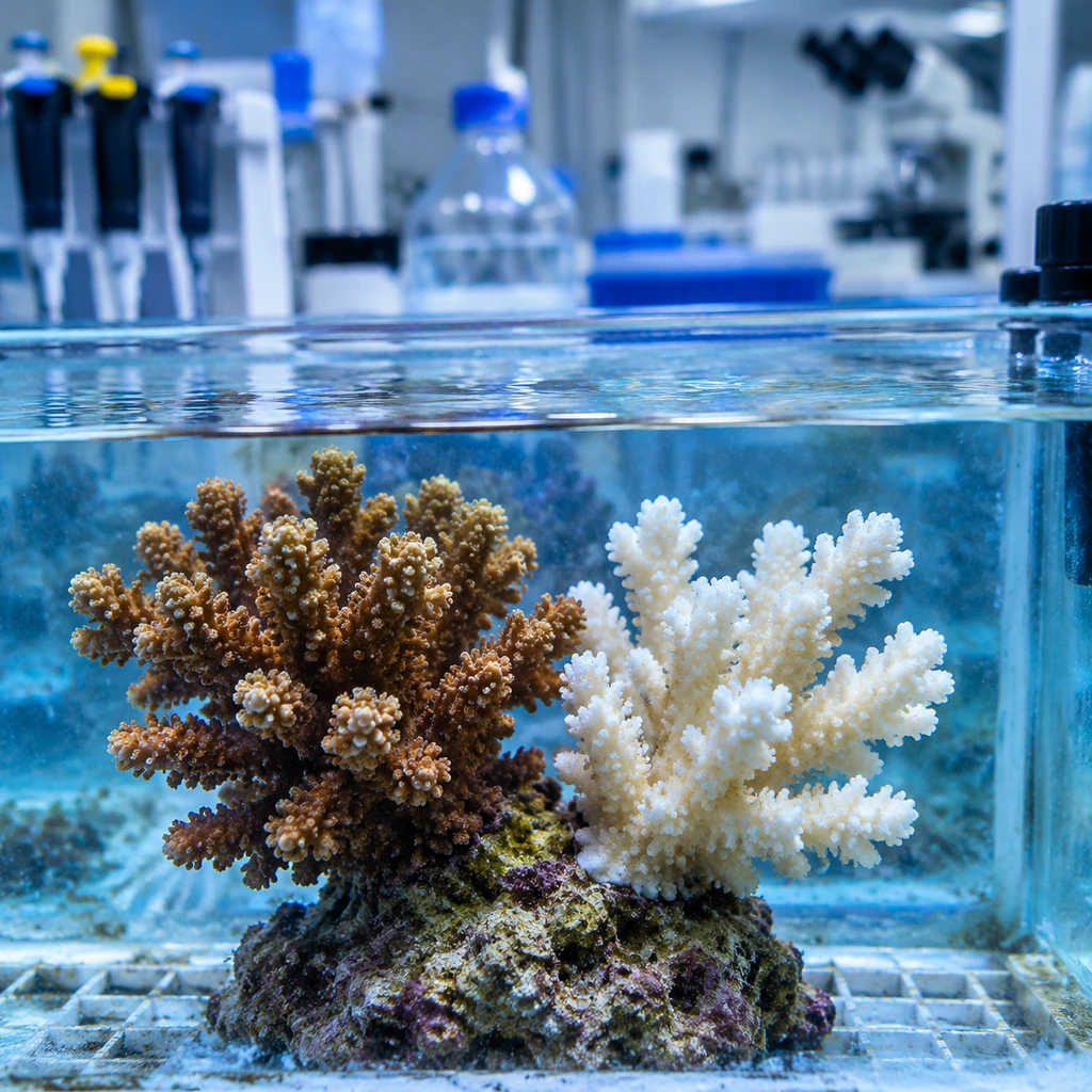 Stanford发现Pocillopora damicornis珊瑚接触可在7天内完成输藻救治